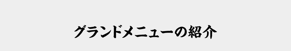 グランドメニュー